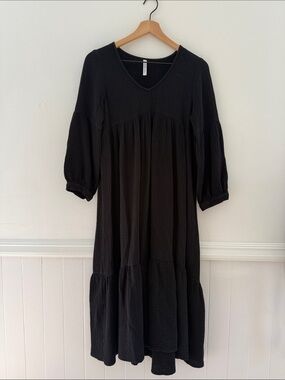 Rachel Pally Cecelia Gauze Tiered Midi Dress, XS